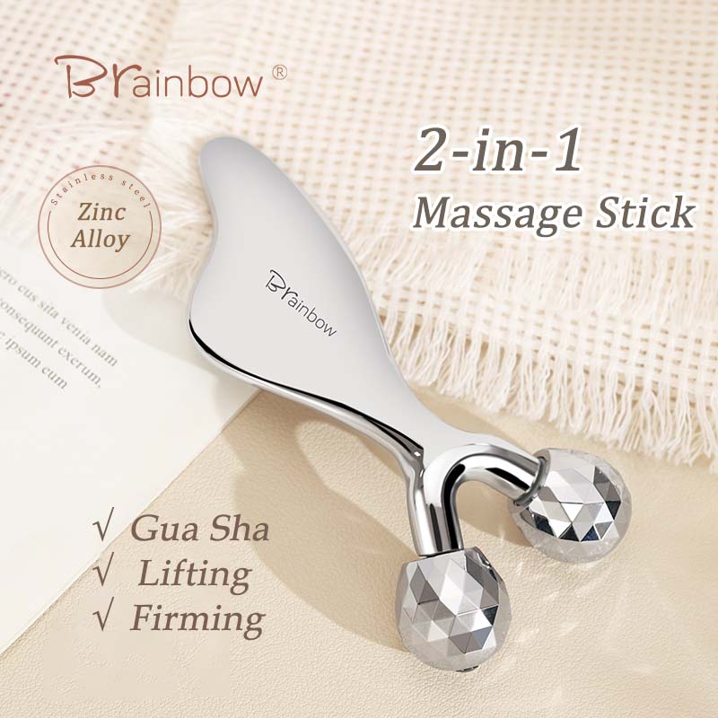 Brainbow 더블 헤드 회전식 롤러 Gua Sha  - Lacrosse Stick Head 리뷰 및 가격